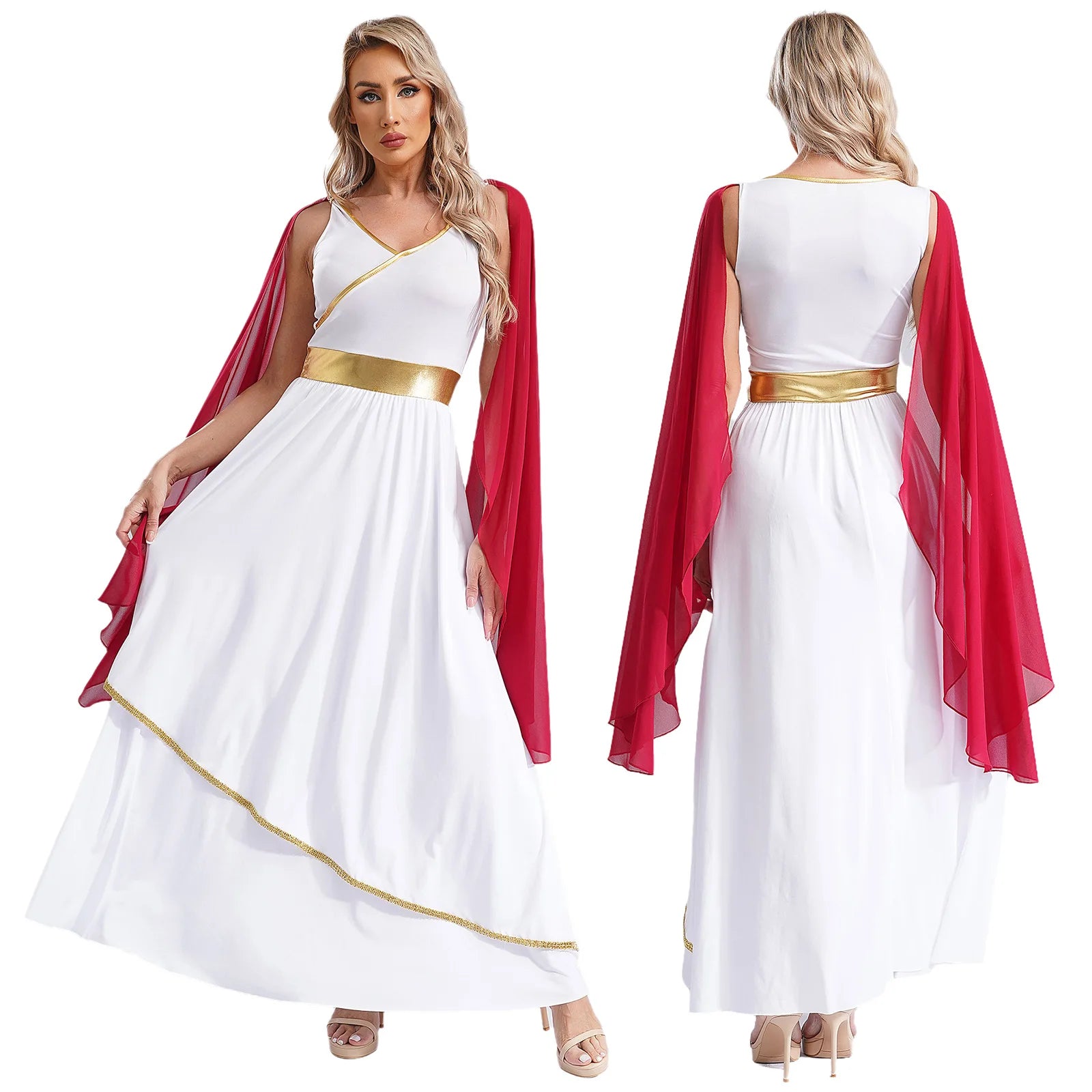 Griechisches Göttinnenkleid für Damen – Circe-Kleid, Karnevalskostüm 3