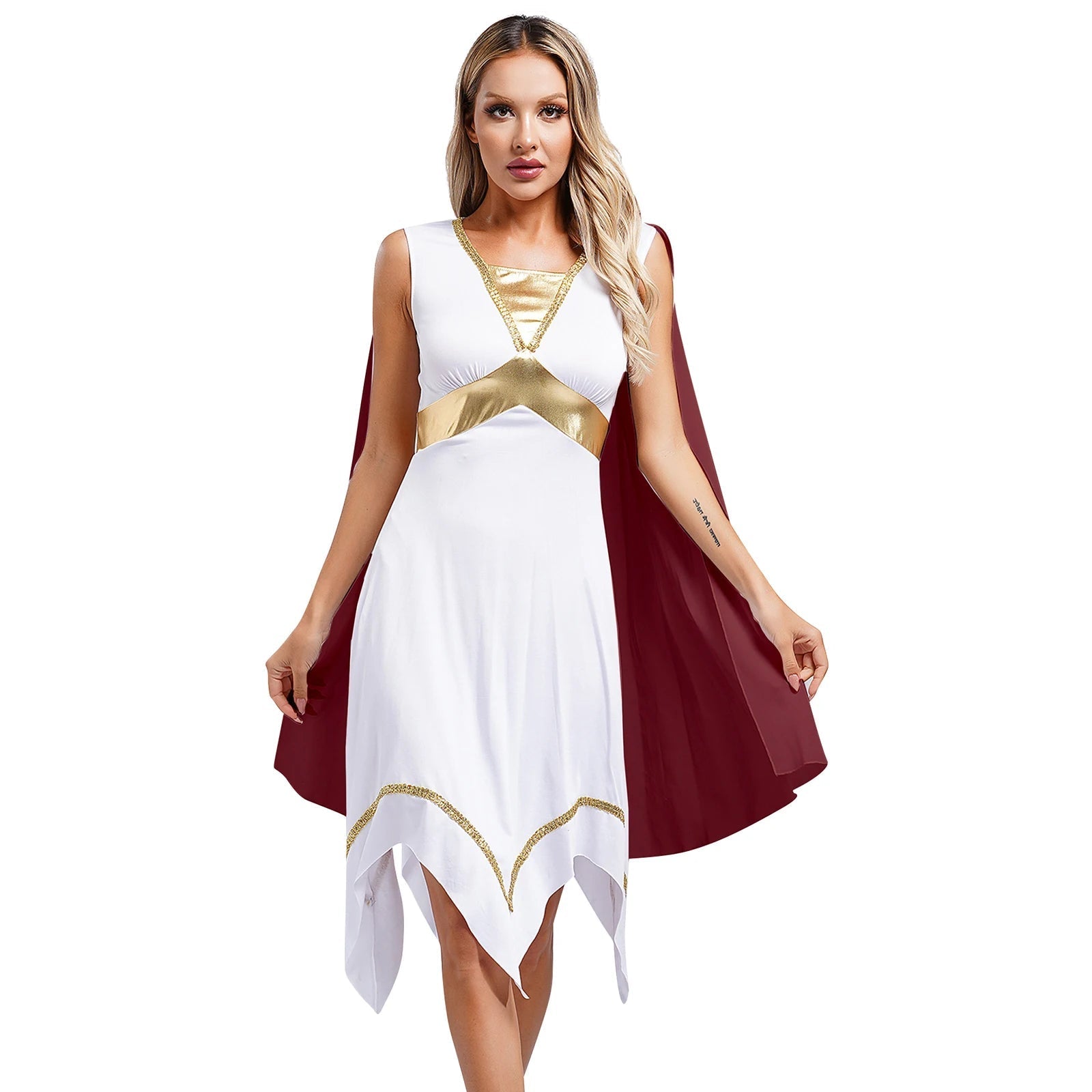 Griechisches Göttinnenkleid für Damen – Circe-Kleid, Karnevalskostüm 5