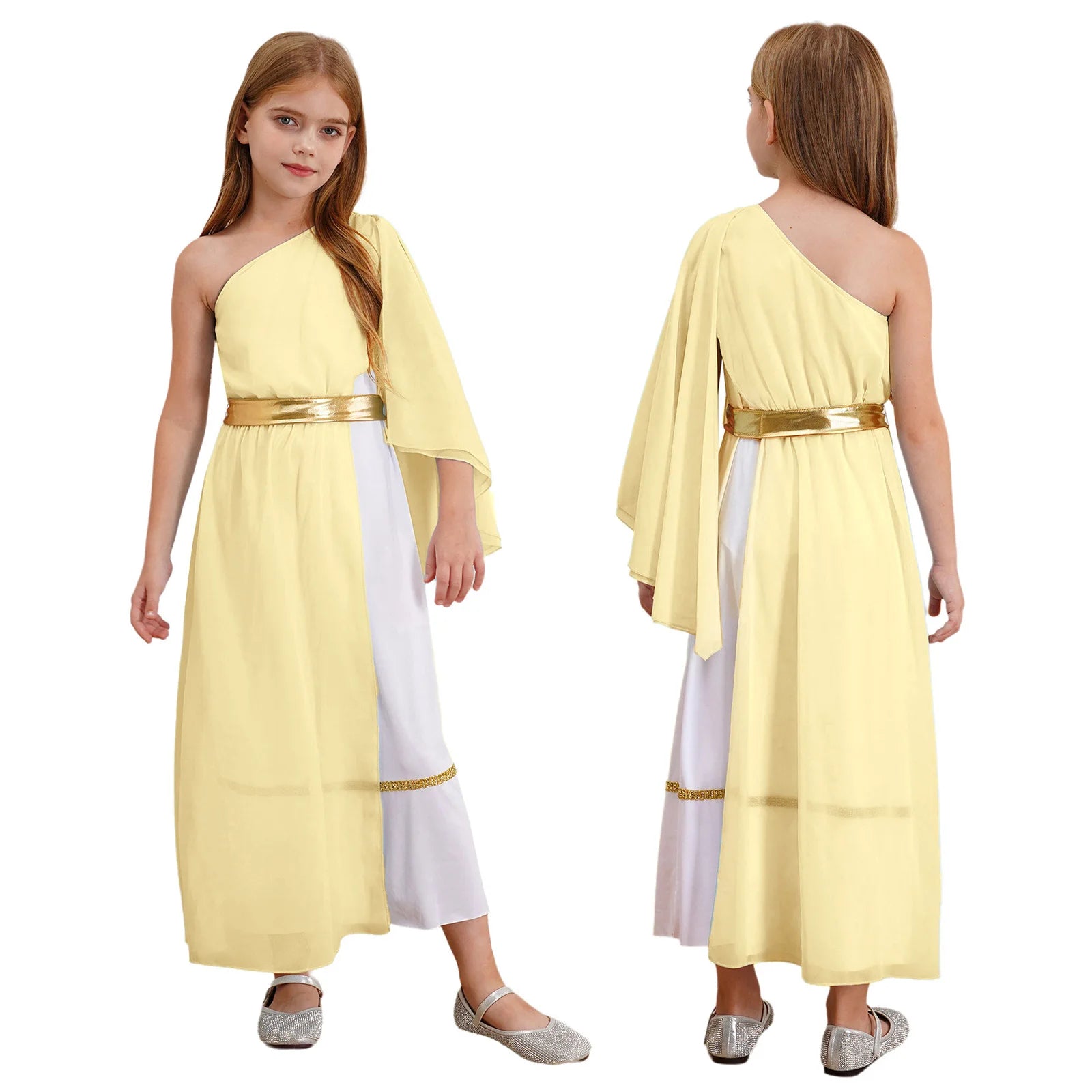 Griechisches Toga-Kleid für Mädchen – Nymphenkleid, Karnevalskostüm 7