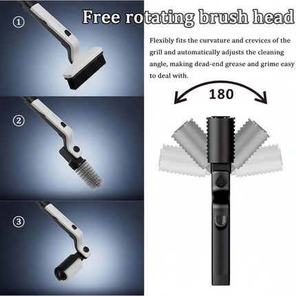 Grill Brush Electric Rechargeable Stainless Steel BBQ Cleaner 1