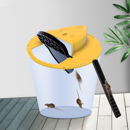 Bucket Lid Mouse Trap – Reusable Multi-Catch Design with Tool-Free Setup