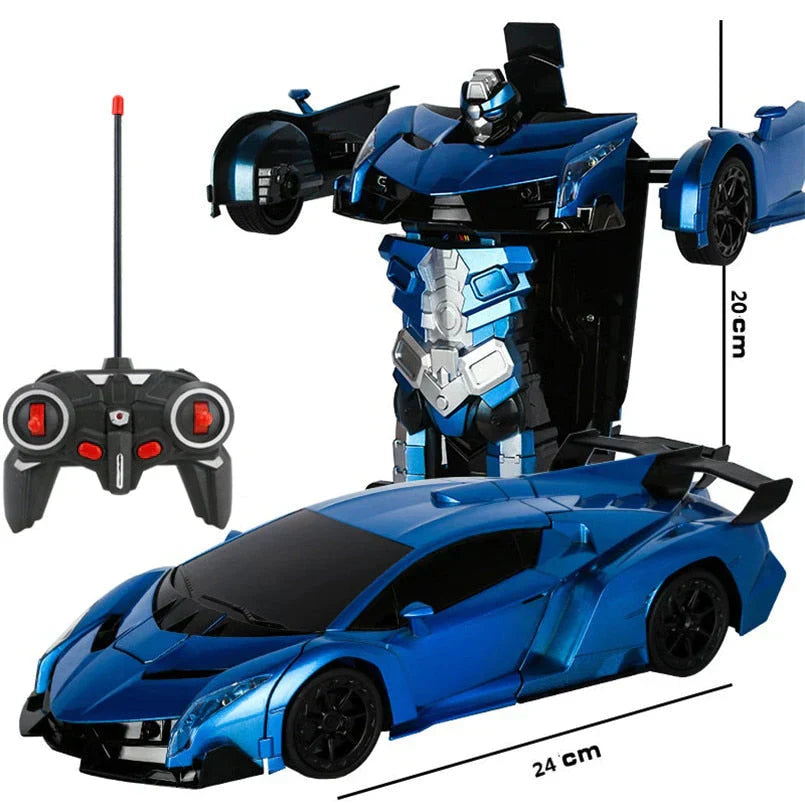 Voiture Transformable RC – Jouet 2-en-1 Passionnant pour Enfants avec Mode Voiture et Robot
