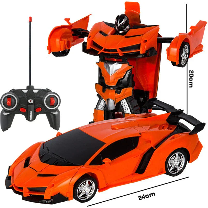 Voiture Transformable RC – Jouet 2-en-1 Passionnant pour Enfants avec Mode Voiture et Robot