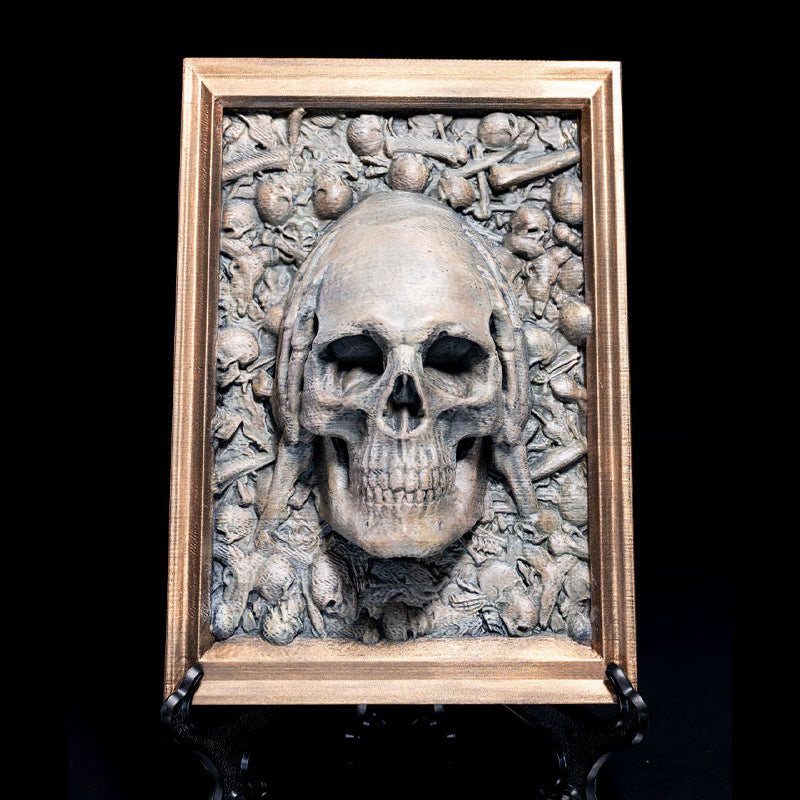 Halloween Schedel Fotolijst Hanger | Zie Geen Kwaad, Hoor Geen Kwaad, Spreek Geen Kwaad Halloween Decoratie 9