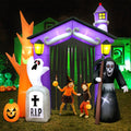 Halloween Spookachtige Opblaasbare Boogdecoratie | Glanzende Tuin Entree 0