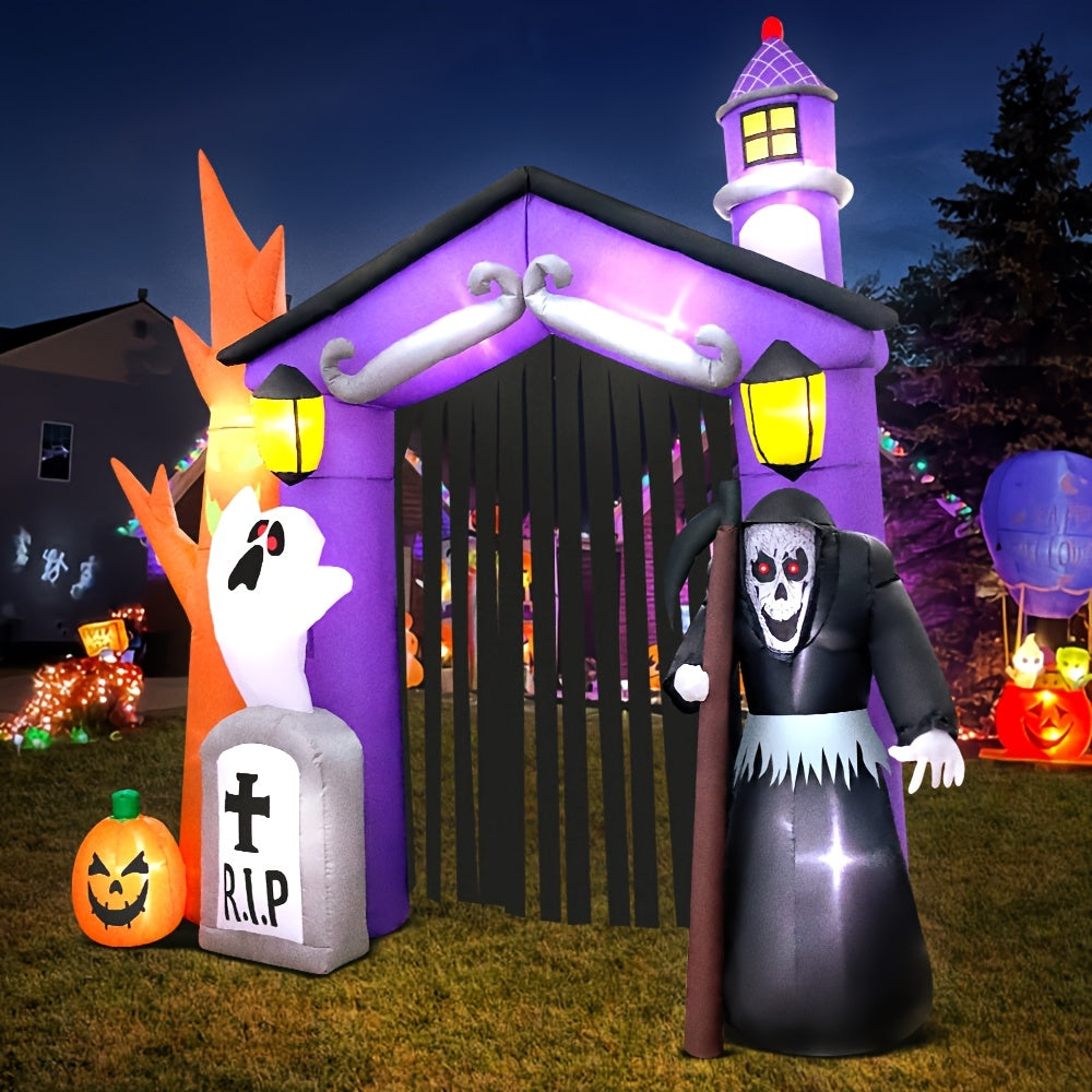 Halloween Spookachtige Opblaasbare Boogdecoratie | Glanzende Tuin Entree 4