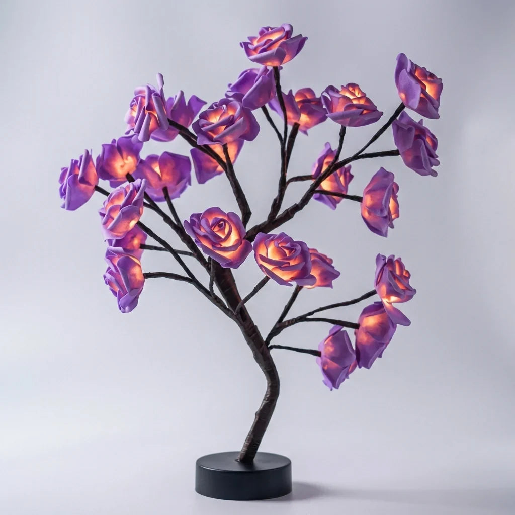 Handcrafted Floral Light Sculpture - Glowbloom 9