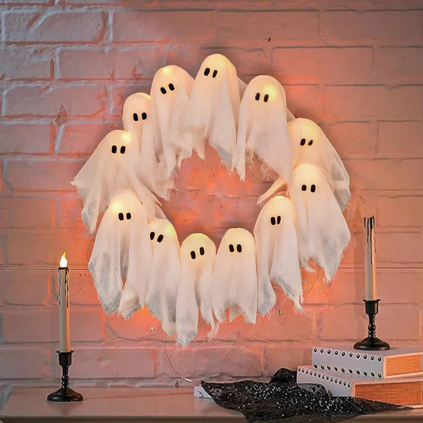 HauntGlow Halloween Krans | Betoverende glow krans voor een spooky feestelijke touch 7