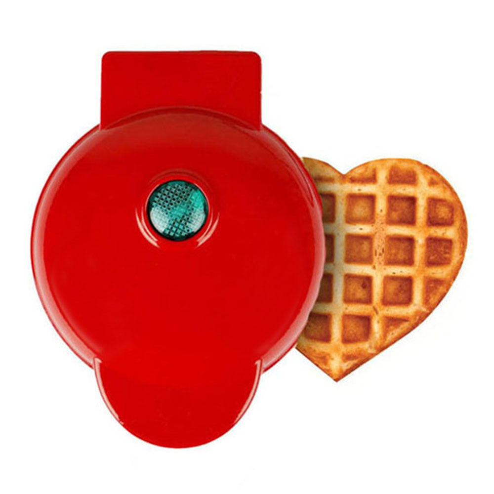 Heart & Round Waffle Maker — 350W Mini Breakfast Machine 7