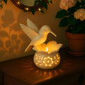 Hummingbird Tea Light Holder – Flower Candle Stand That Casts Patterned Shadows