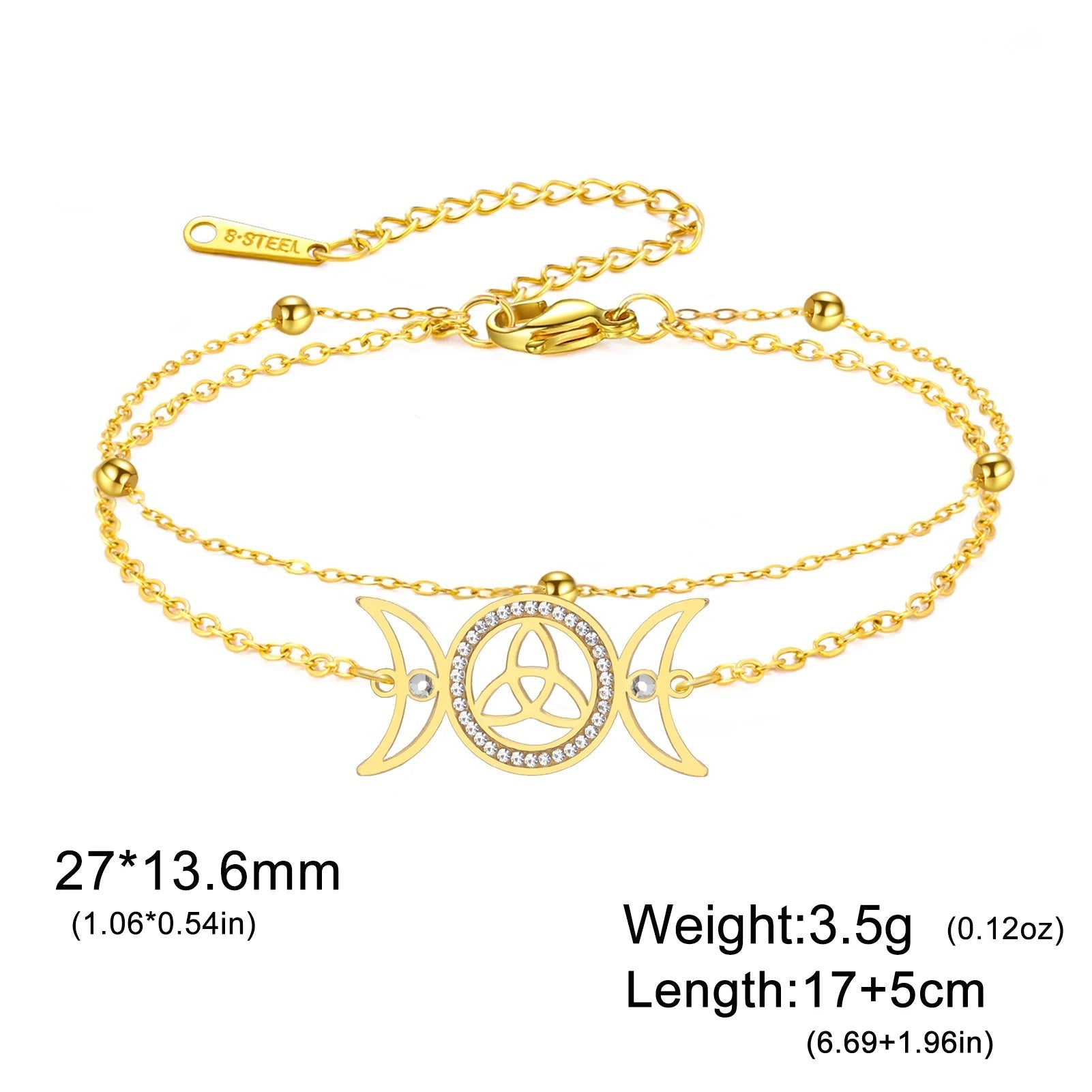 Hekate-Armband mit dreifachem Mond – Schmuckgeschenk für sie 10