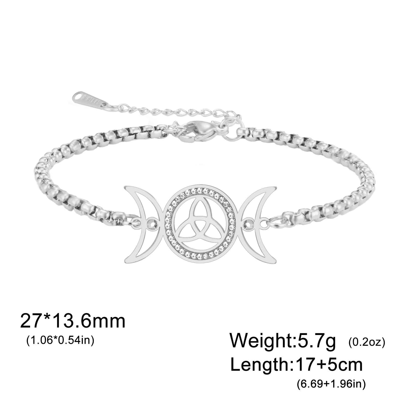 Hekate-Armband mit dreifachem Mond – Schmuckgeschenk für sie 11