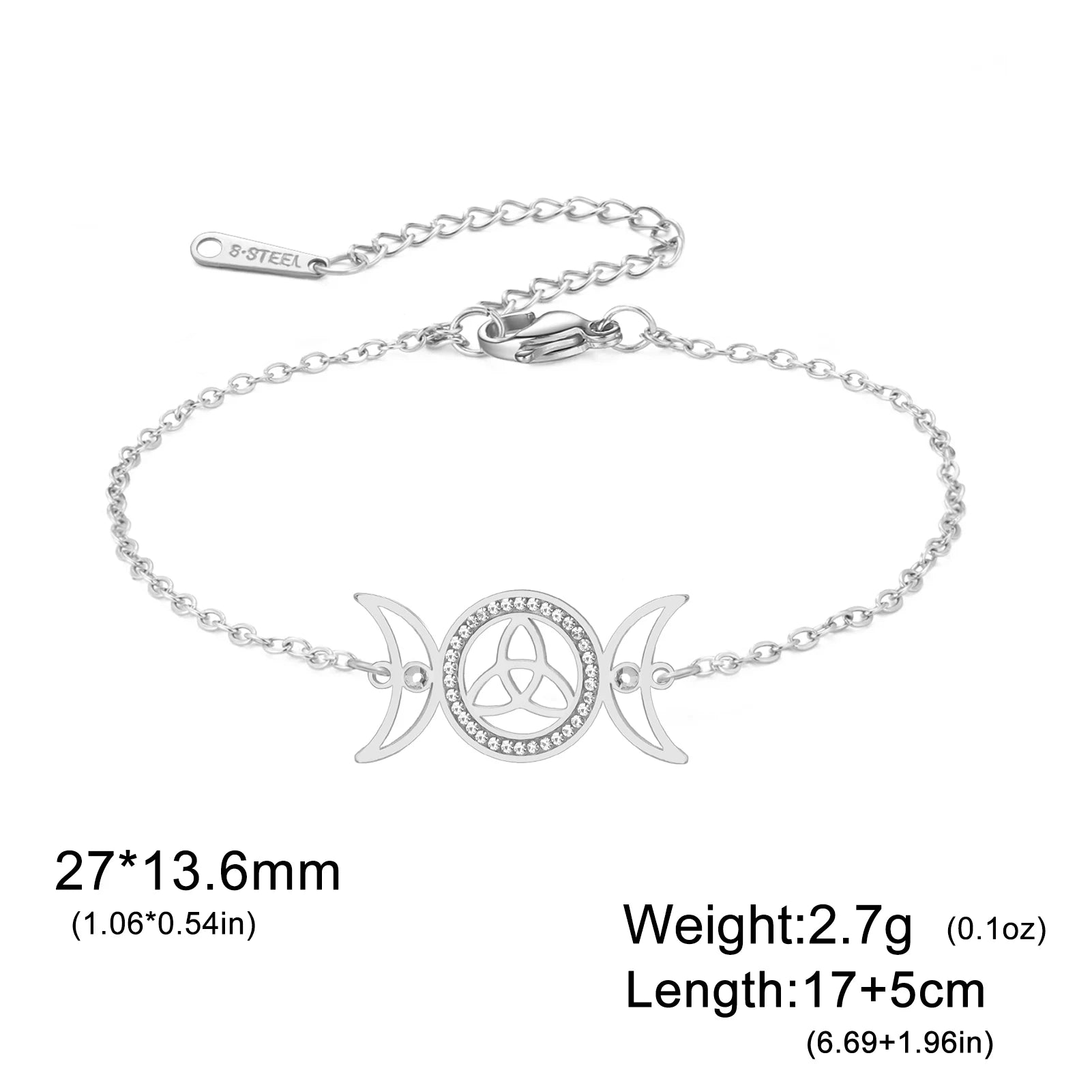 Hekate-Armband mit dreifachem Mond – Schmuckgeschenk für sie 9