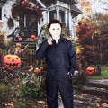 Heren Halloween Kostuum Jumpsuit met Lange Mouwen | Horror Masker 0