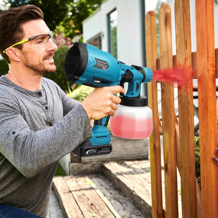 High-pressure Cordless Paint Sprayer with 2 Batteries 1