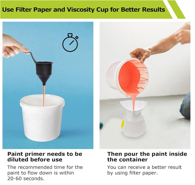 High-pressure Cordless Paint Sprayer with 2 Batteries 3