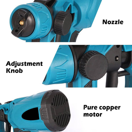 High-pressure Cordless Paint Sprayer with 2 Batteries 4
