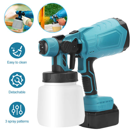 High-pressure Cordless Paint Sprayer with 2 Batteries 5