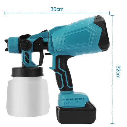 High-pressure Cordless Paint Sprayer with 2 Batteries 6