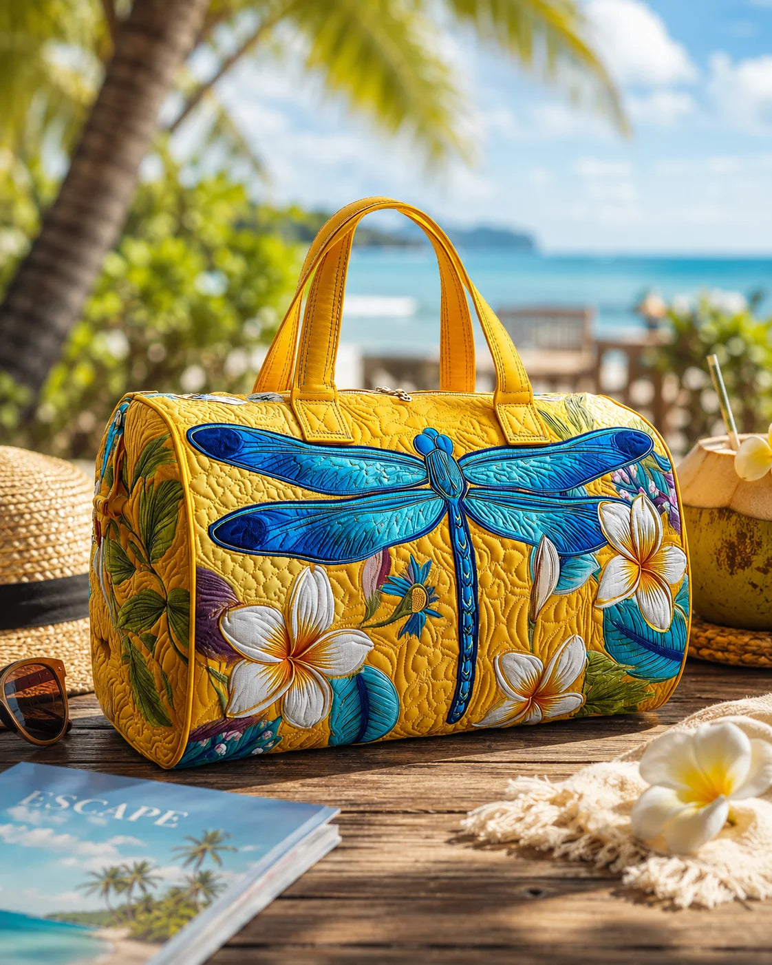 Hippie Van Quilted Duffle Bag 15