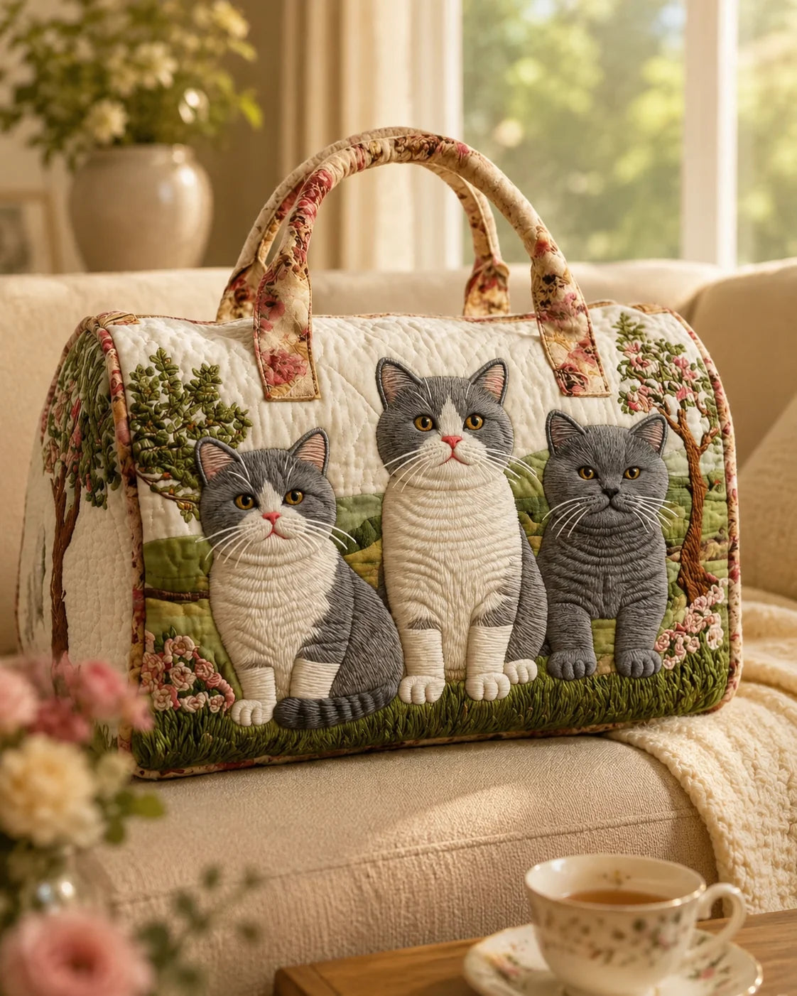 Hippie Van Quilted Duffle Bag 21