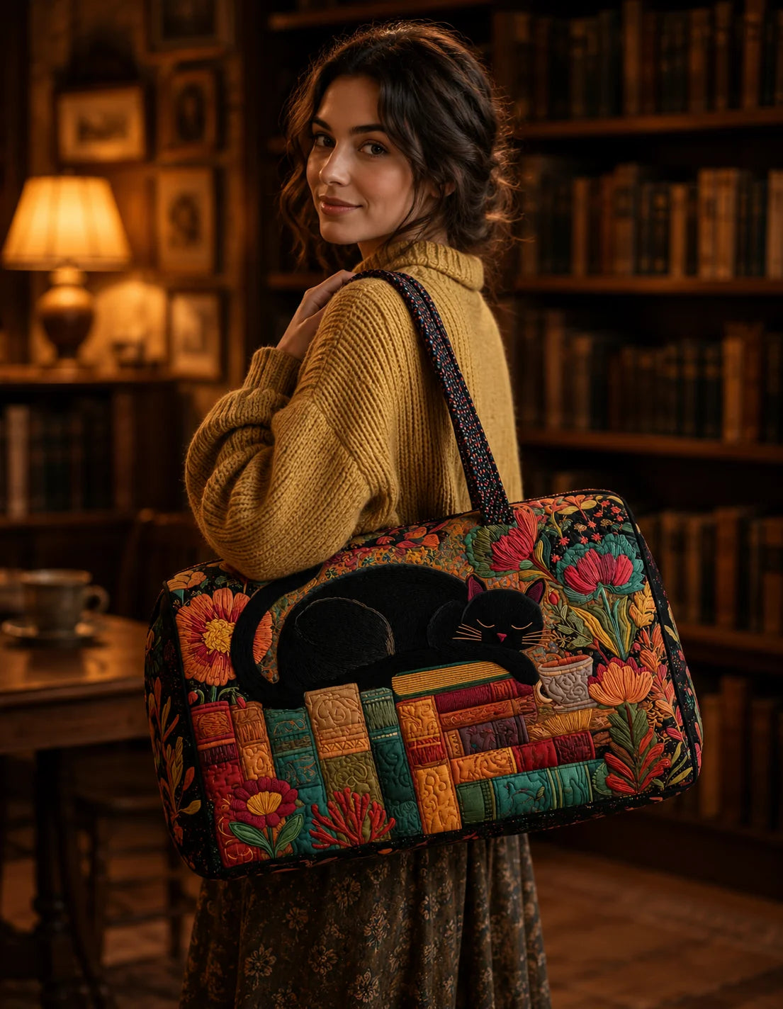 Hippie Van Quilted Duffle Bag 22