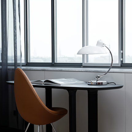 Table Lamp – Adjustable Metal Desk Light with Classic Dome Shade