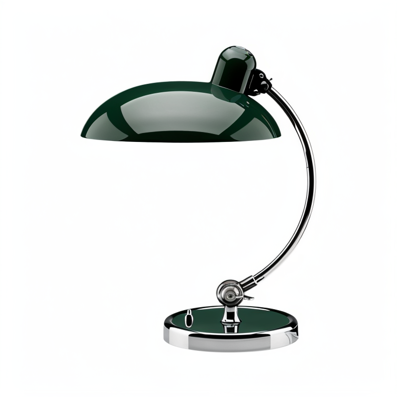 Lampe de table – lampe de bureau en métal réglable avec abat-jour classique en forme de dôme