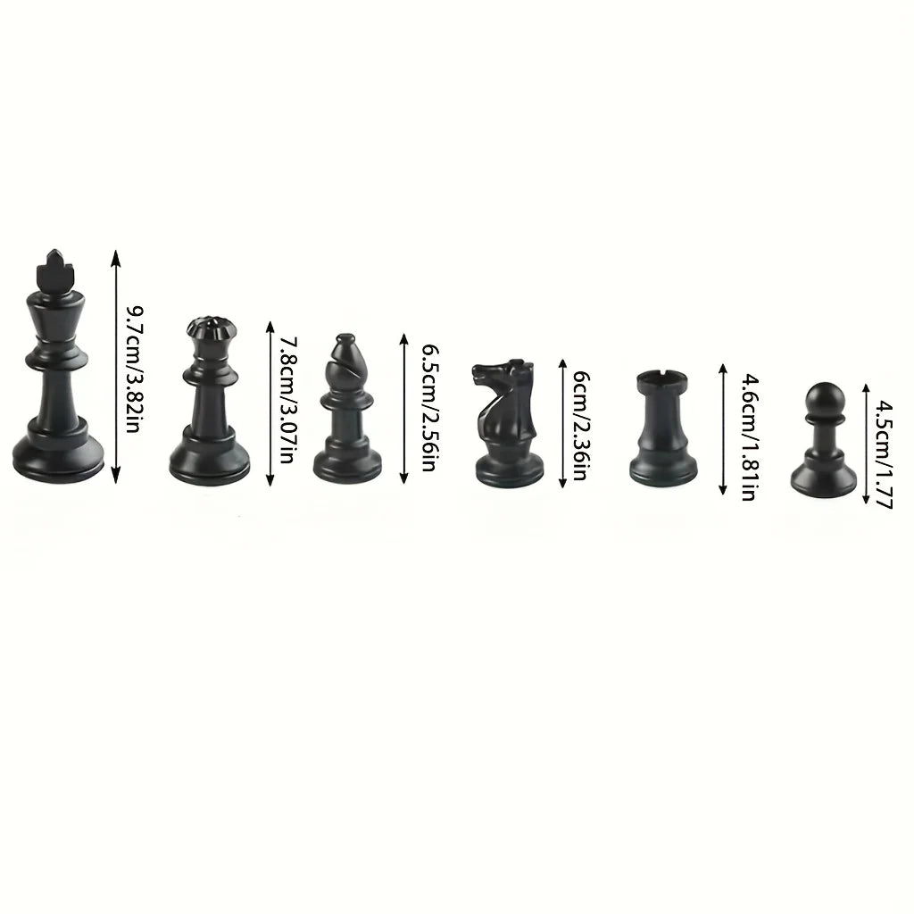 Wooden Chess Pieces Set – 32-Piece Classic Solid Wood Collection for All Skill Levels
