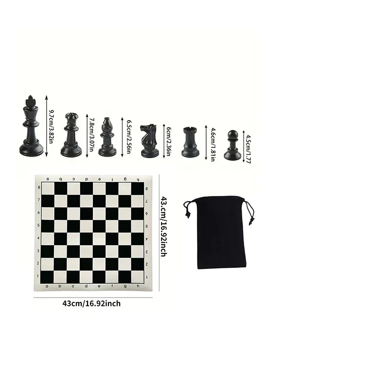 Wooden Chess Pieces Set – 32-Piece Classic Solid Wood Collection for All Skill Levels
