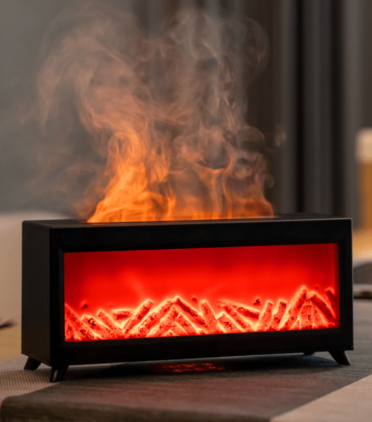 IGNIVA Aroma Diffuser Luchtbevochtiger met LED-vlameffecten en intelligente timerfunctie 1