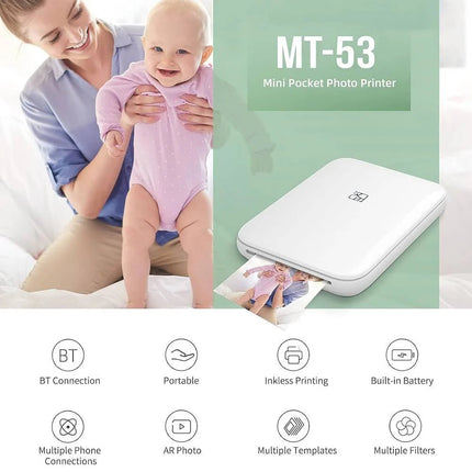 Inkless Mini Photo Printer with AR Scanner 4