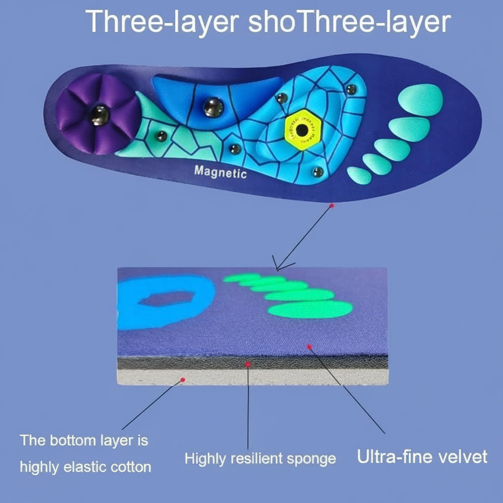 Insoles Magnetic Acupressure Arch Support Running 2