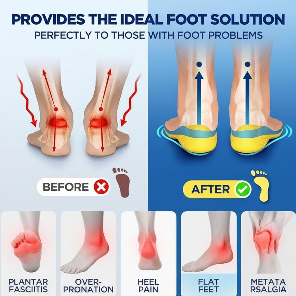 Insoles Magnetic Acupressure Arch Support Running 4