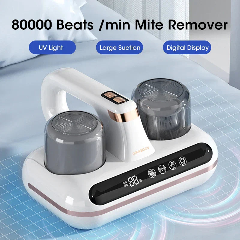 Surface Cleaning Device – High-Frequency Vibration, UV Light Feature & HEPA Filtration for Fabric Care