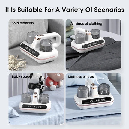 Surface Cleaning Device – High-Frequency Vibration, UV Light Feature & HEPA Filtration for Fabric Care