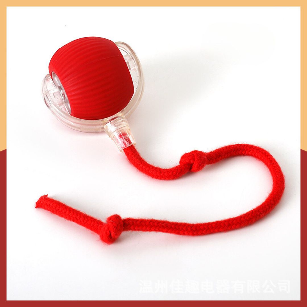Interactive Game Ball with Tail for Cats 0