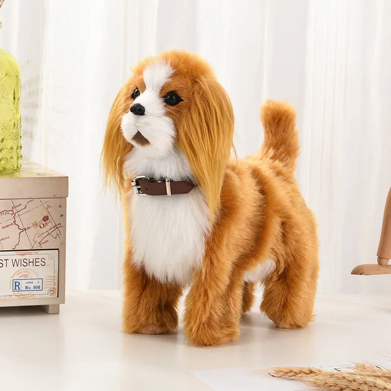 Interactive Plush Robot Puppy Toy with Sound Control and Touch Features – Walking and Barking Sheepdog 1