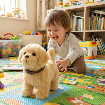 Interactive Robot Puppy – Lifelike Toy Golden Retriever That Walks & Barks 1