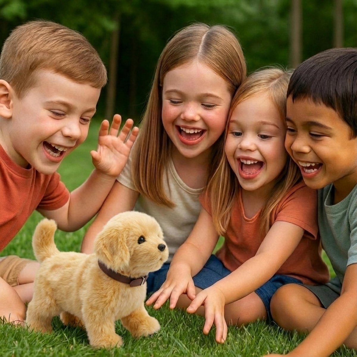 Interactive Robot Puppy – Lifelike Toy Golden Retriever That Walks & Barks 2