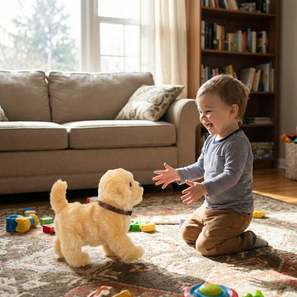 Interactive Robot Puppy – Lifelike Toy Golden Retriever That Walks & Barks 3