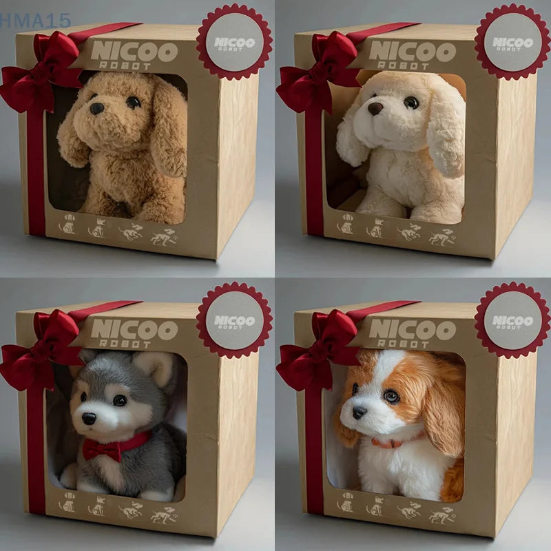 Interactive Robotic Puppy Toy with Barking and Walking Features – Realistic AI Pet 1