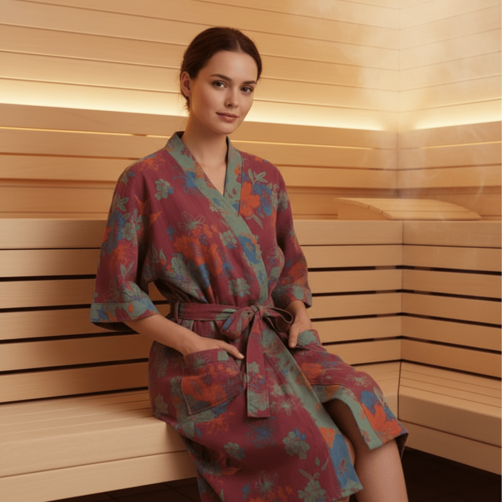 KIMOGINKO – Kimono-badjas van biologisch katoen voor ademend comfort 5