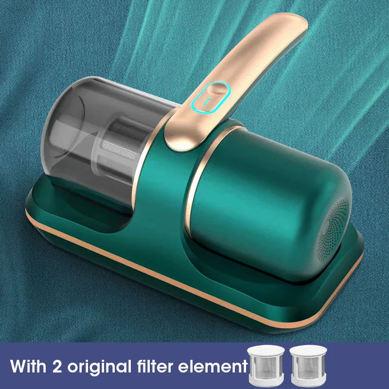 Aspirateur à main sans fil – Puissance d'aspiration de 12 kPa, fonction lumière UV et fonctionnement silencieux pour le nettoyage des tissus