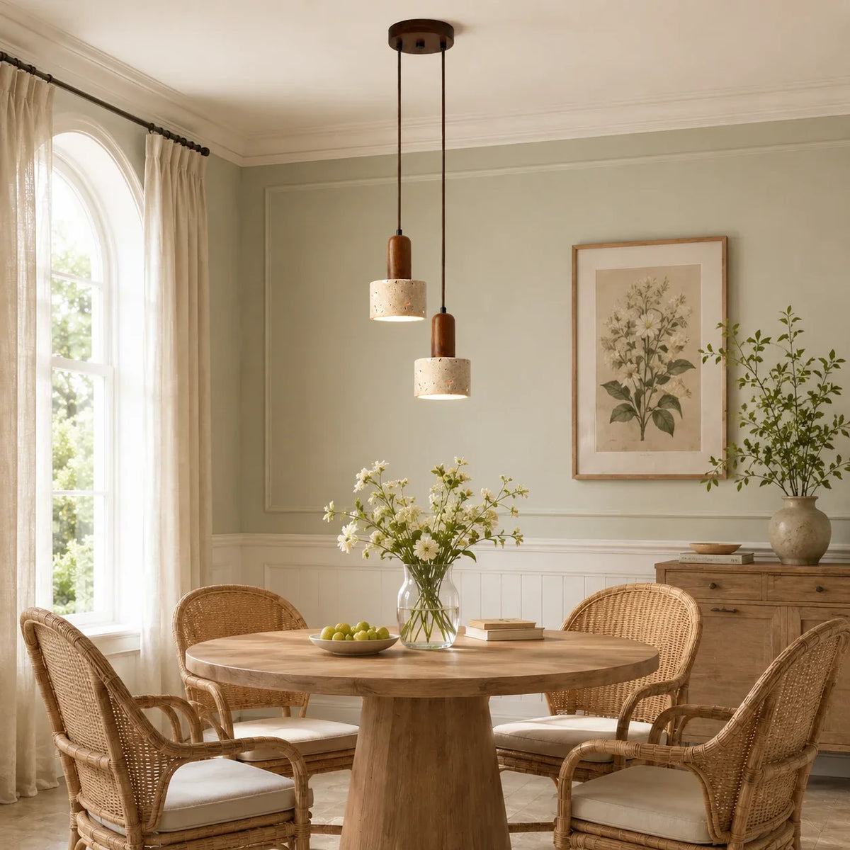 Kairi Modern Travertine Stone Pendant Light 5