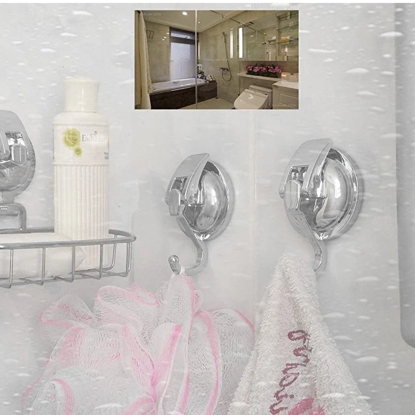 Kalsten | 2-Pack: Heavy-Duty Vacuum Suction Cup Hooks 6