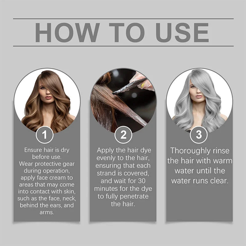 Kalsten | 2-in-1 Natural Essence Extract Silver Hair Dye 4