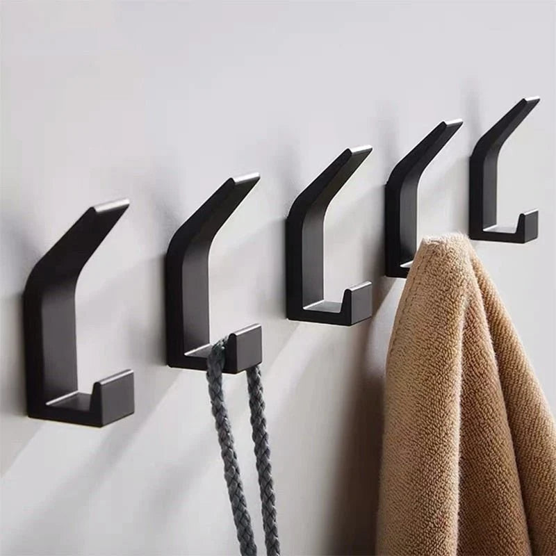 Kalsten | Aviro Aluminum Wall Hooks Black/White - Modern Decorative Coat Hooks 0
