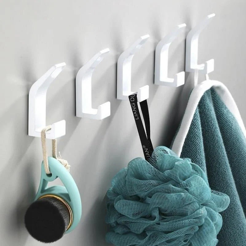 Kalsten | Aviro Aluminum Wall Hooks Black/White - Modern Decorative Coat Hooks 7