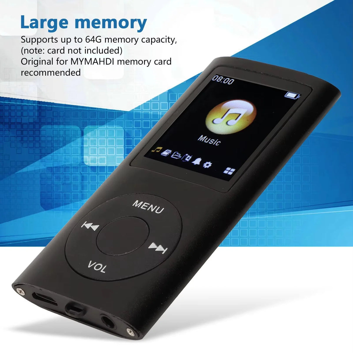 Kalsten | Compact High-Resolution 1.8" LCD MP3 Player 3